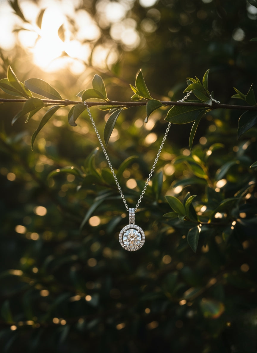 Aurora Crown Moissanite Necklace ππ